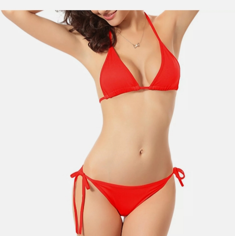 B-10 Red Bikini size small NWT